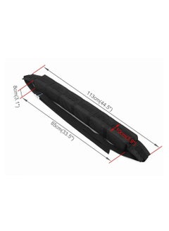 SS WATER SPORTS Universal Car Roof Rack, 60KG Loads/Foldable Roof Rack Pads, Auto Outdoor Roof Top Luggage Baggage Carrier Soft Rack kayaks  - Image 4
