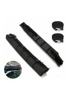 SS WATER SPORTS Universal Car Roof Rack, 60KG Loads/Foldable Roof Rack Pads, Auto Outdoor Roof Top Luggage Baggage Carrier Soft Rack kayaks  - Image 2