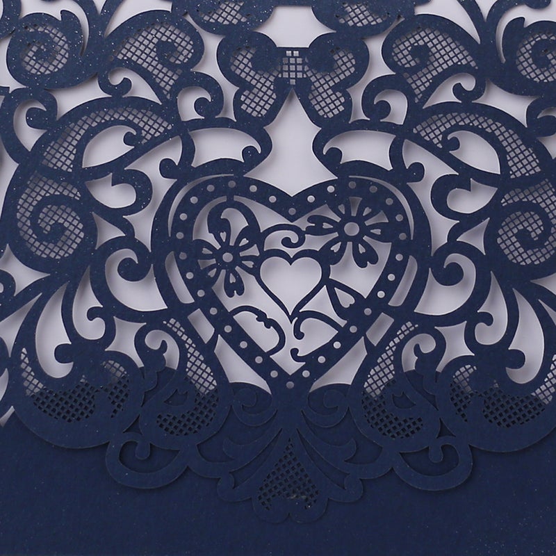 20pcs Love Pattern Invitation Cards Invitation Holders for Wedding Birthday Party Anniversary - Image 5