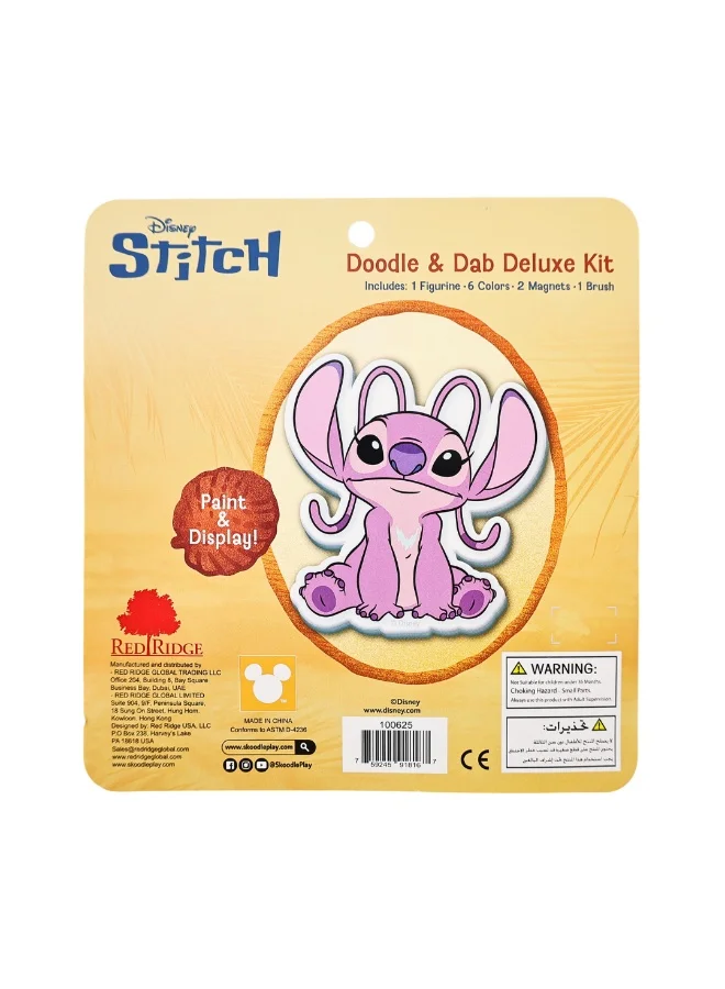 ديزني Stitch Angel Doodle & Dab Deluxe Kit | Paint & Display | Art & Craft Kit | Age 3+