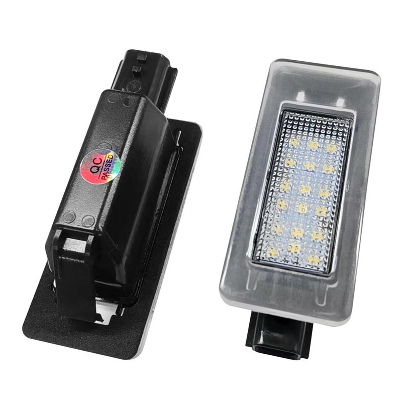 YoRise 2PCS Car LED License Plate Light Kit Automotive Rear Tag Lamp Replacement Accessories Car License Plate Lighting Bulb Assembly for Most Vehicles White - Image 3