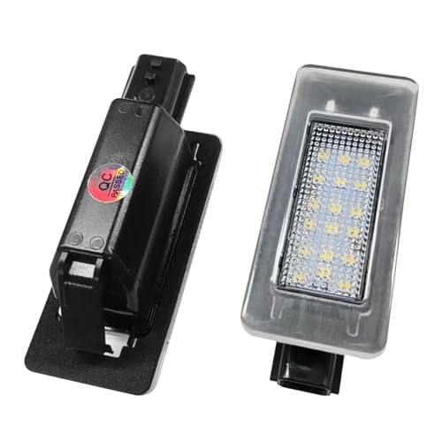 YoRise 2PCS Car LED License Plate Light Kit Automotive Rear Tag Lamp Replacement Accessories Car License Plate Lighting Bulb Assembly for Most Vehicles White - Image 1