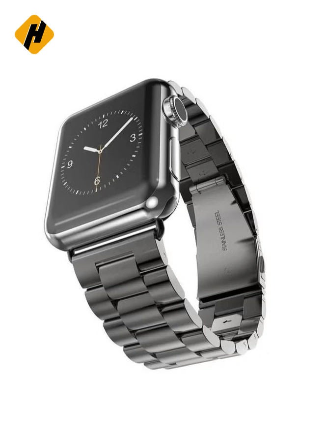 HuHa Metal Bands Compatible with Apple Watch Band 41mm, Stainless Steel Magnetic Absorption Strap, Wristband for iWatch Band for Apple Watch Series 7/ - Image 1