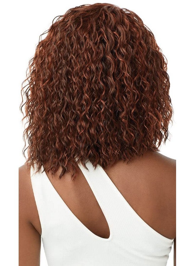 Outre Synthetic Preplucked Hd Transparent Lace Front Wig Greta (2 Dark Brown) - Image 4