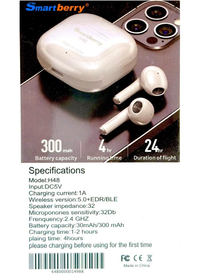 Smart Berry Smartberry H48 TWS Stereo Sound, 24 Hours Duration of flight, Supportable With IOS/Android  - Image 3