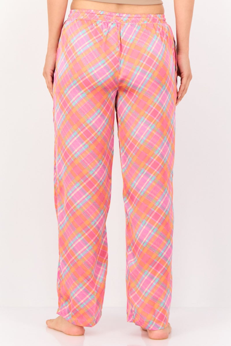 zivame Women Checkered Drawstring Pyjamas Pant, Multicolor - Image 4