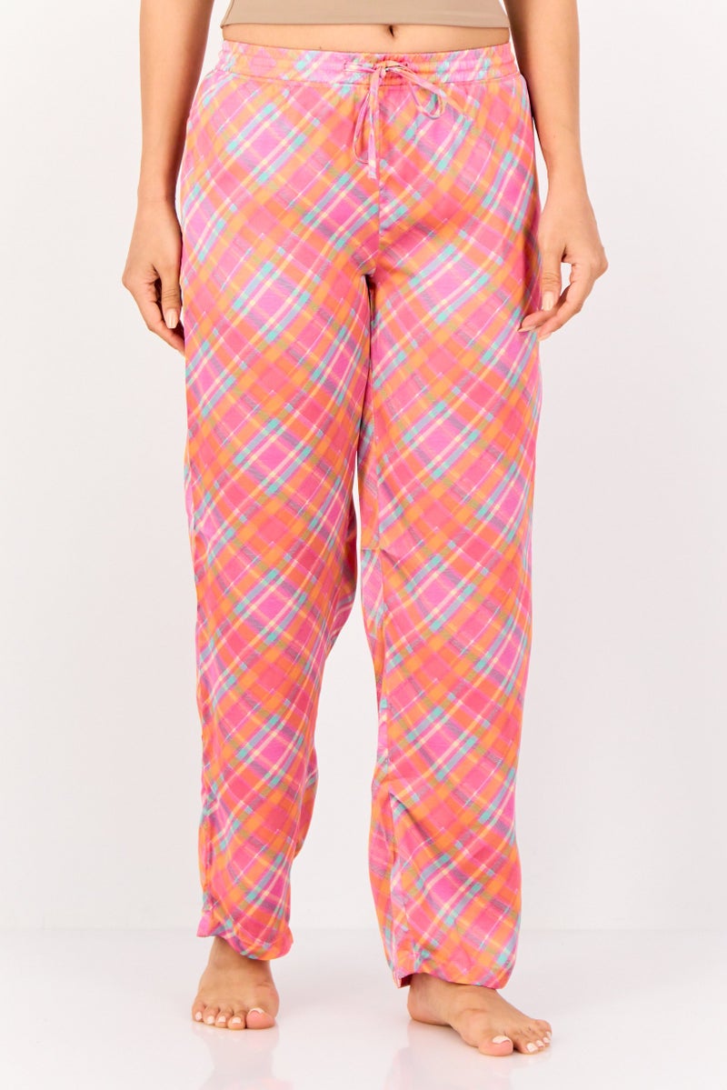 zivame Women Checkered Drawstring Pyjamas Pant, Multicolor - Image 1