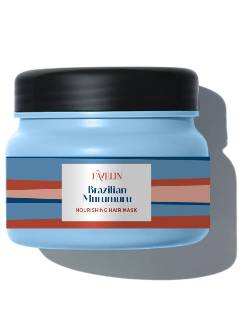 Favelin Brazilian Murumuru Deep Nourishing & Repairing Hair Mask (300ml) - Intense Moisture Conditioning Treatment for Dry, Weak & Breakage-Prone Hair - Infused with Brazil Nut Oil & Cupuaçu Butter - Image 1