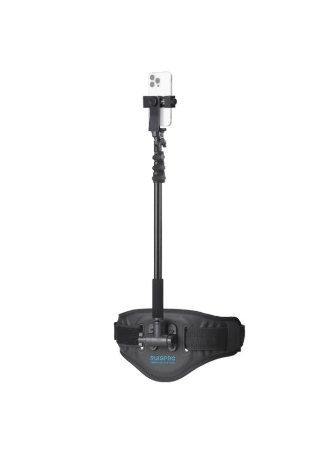 RUIGPRO Waist Belt Mount Strap - With Phone Clamp & Selfie Stick - Image 1