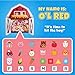 Vango BIZYBOO The Original Seek Find Plush Hidden Object Search Problem Solving Educational Matching Game for Kids 2 and Up Ol Red - Image 4