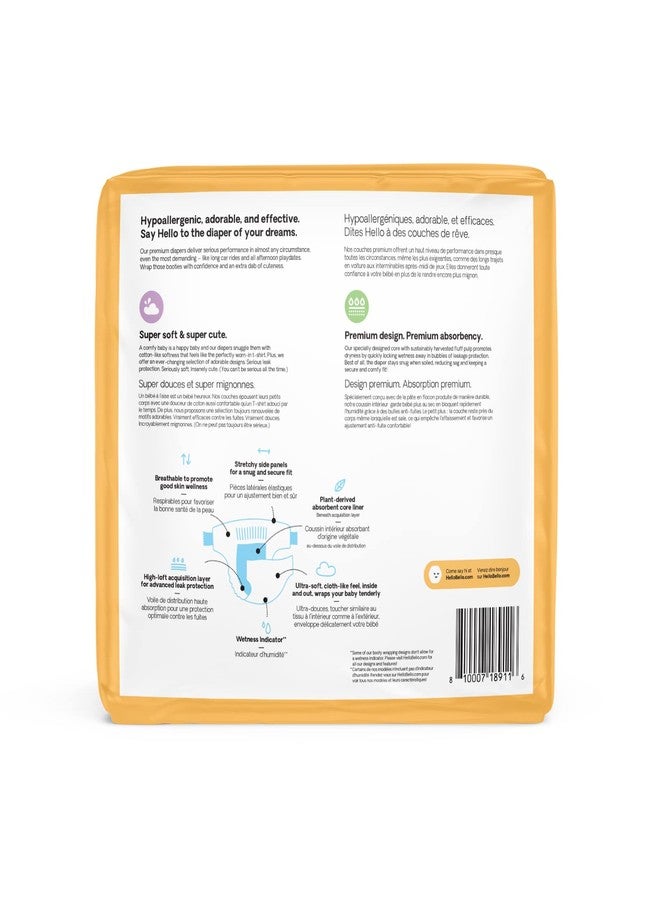 Hello Bello Premium Baby Diapers Size 4 I 23 Count of Disposeable, Extra-Absorbent, Hypoallergenic, and Eco-Friendly Baby Diapers with Snug and Comfort Fit I Alphabet Soup - Image 2