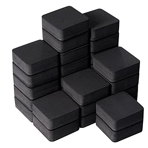 EEOYU Dry Erase Erasers, Eeoyu 40 Pack Magnetic Whiteboard Dry Erasers Chalkboard Cleaner Wiper for Kids and Classroom Teacher Supplies Home and Office, Black - Image 1