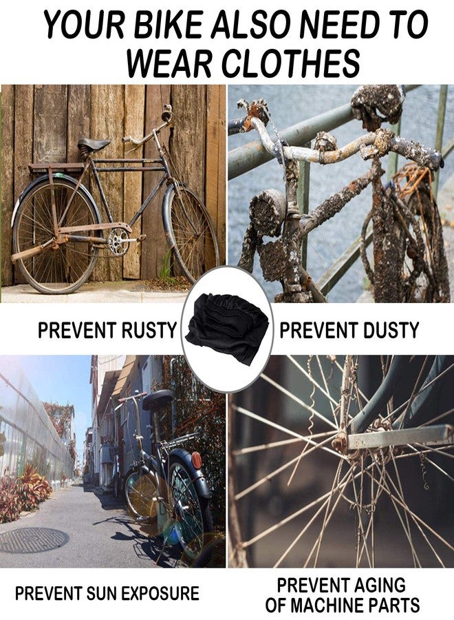 WEISGJA Bike Cover, Bicycle Wheel Cover, Outdoor Indoor Anti-dust Cover for Mountain Bike, Washable Elastic Bicycle Protective Gear Tire Package for Mountain, Road, MTB Bikes - Image 5