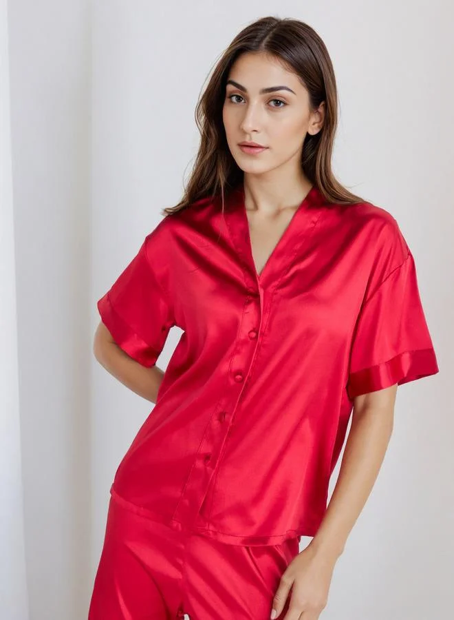 Splash FAV Pyjama Set Button-Down Shirt & Trousers
