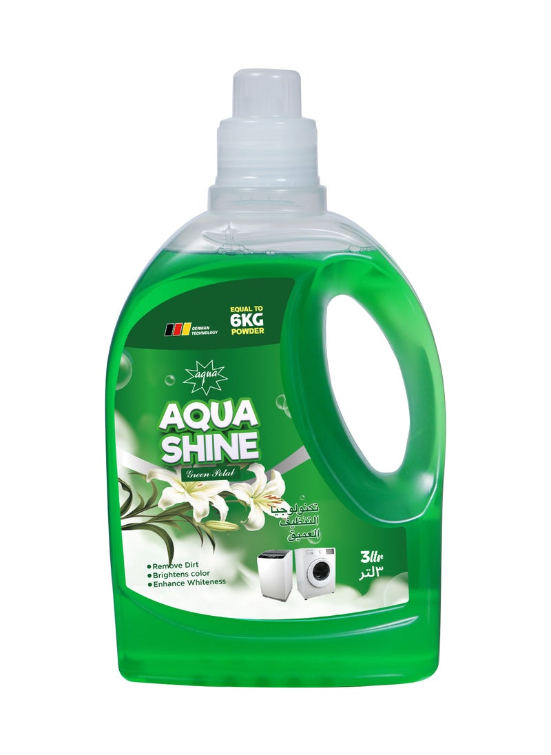 Aqua Aqua Shine Green Petal German Technology 3 Litre  - Image 1