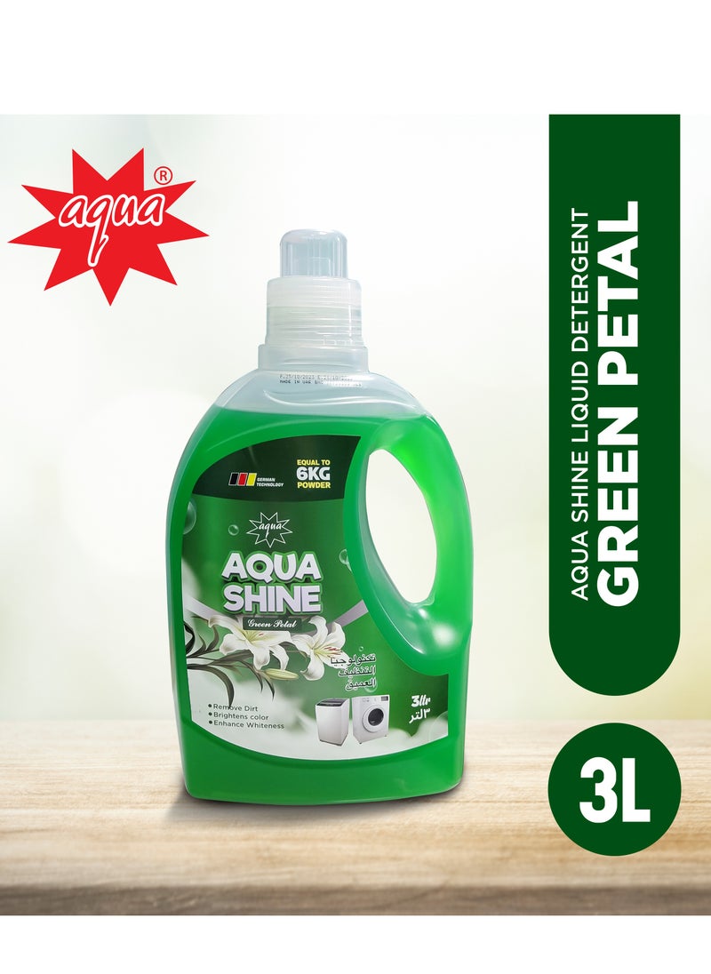 Aqua Aqua Shine Green Petal German Technology 3 Litre  - Image 2