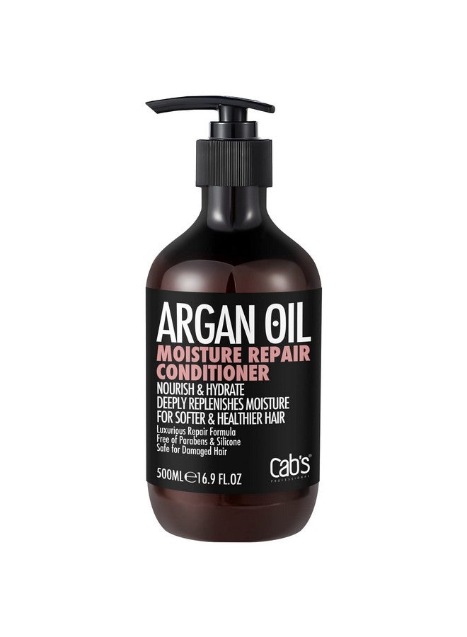 Cab's Moroccan Argan Oil Conditioner Restorative & Sulfate Free For All Hair Types Women And Men Best Gift For Damaged Curly Or Frzzy Hair Paraben Free/Safe For Color Treated Hair - Image 1