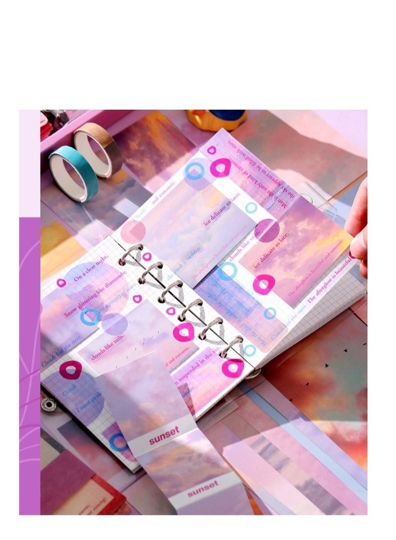 Y&D 154 Pcs Aesthetic Scrapbook Kit Scrapbooking Supplies Junk Journal With A6 Grid Notebook Bullet Journals Diy Gift Journaling For Teen Girl Kid Women - Image 2