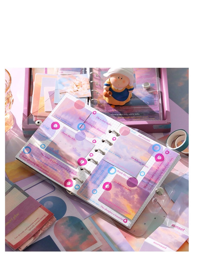 Y&D 154 Pcs Aesthetic Scrapbook Kit Scrapbooking Supplies Junk Journal With A6 Grid Notebook Bullet Journals Diy Gift Journaling For Teen Girl Kid Women - Image 3