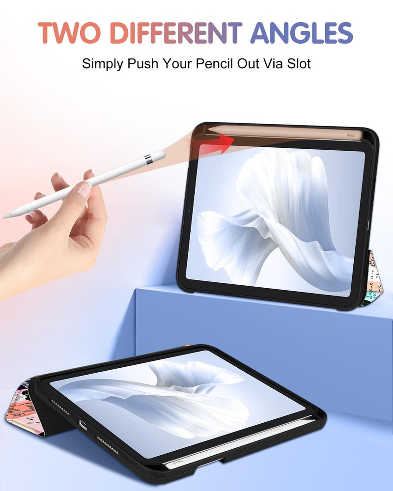Wazzasoft for iPad Mini 7 Case - for iPad Mini 6th/7th Generation Cases Women Girls Cute Folio Cover Girly Quotes Unique Design Pencil Holder for Apple Mini 6 2021/Mini 7 A17 Pro 2024 Case 8.3 Inch - Image 4