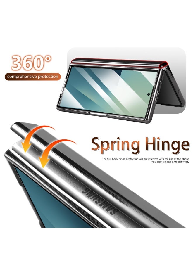 general Galaxy Z Fold 7 Case, 2 in1 Leather Fold 7 Case with Card Holder Magnetic Flip Kickstand Compatible with Samsung Z Fold 7 5G - Image 3