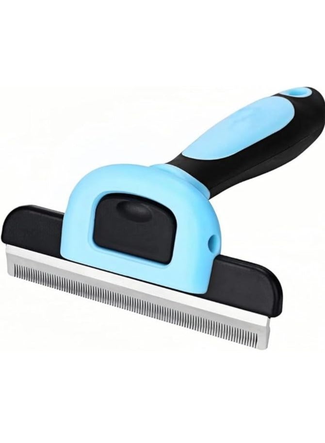 فرشاة ازالة تساقط الشعر للحيوانات الاليفة، اداة احترافية للعناية بالقطط، تقلل بشكل فعال من تساقط الشعر بنسبة تصل الى 95%، امشاط ازالة شعر الحيوانات الاليفة للشعر القصير والطويل للقطط الصغيرة والمتوسطة - Image 1