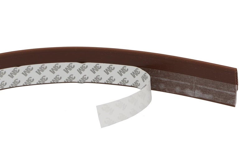 STORE 2508 Flexible PVC Door Draft Guard Door Sealer Door Sealing Strip for Doors and Windows with Adhesive Tape Brown Length 100 Cm Width 45mm - Image 4
