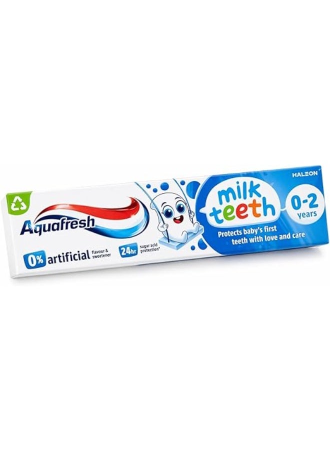 Milk Teeth Baby Toothpaste 0-2 years, Toddler Toothpaste for Infants, Gentle care for Milk Teeth, 50ml