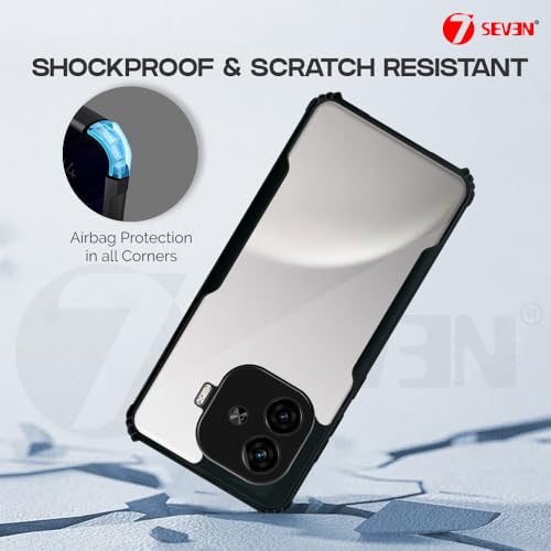 7-Seven 7SEVEN® Ipacky Back Cover for IQOO Neo 10R 5G Mobile Back Case Shock Proof Design Camera Edges Protection Crystal Clear Phone Case Precise Cutouts Matte Black Soft Bumper Phone Cover - Image 4