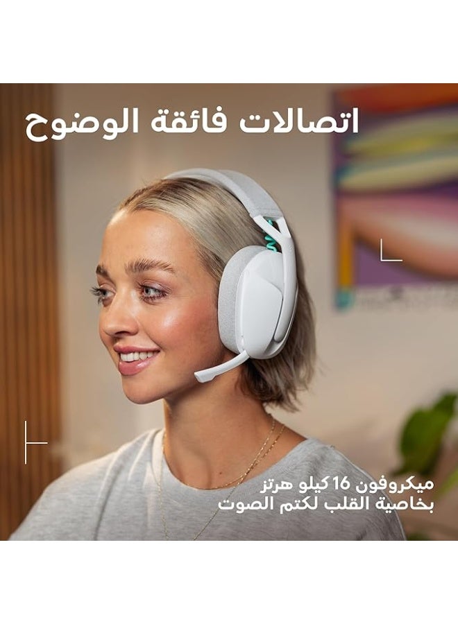 Logitech G321 LIGHTSPEED Wireless Bluetooth Gaming Headset, dynamic comfort and fit, 16 kHz boom mic, 20+ hrs battery, PC, PS4, PS5, Nintendo Switch, Mobile - White - Image 5