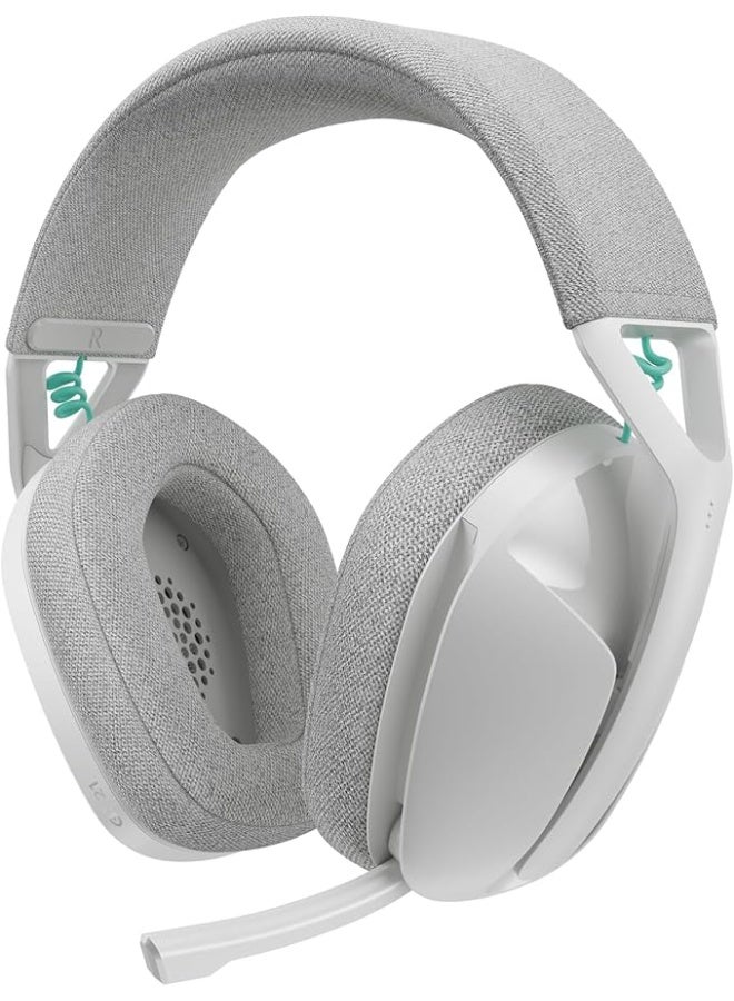 Logitech G321 LIGHTSPEED Wireless Bluetooth Gaming Headset, dynamic comfort and fit, 16 kHz boom mic, 20+ hrs battery, PC, PS4, PS5, Nintendo Switch, Mobile - White - Image 1