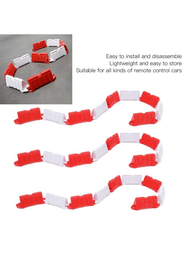 Dilwe Rc Roadblocks 30Pcs Rc Roadblocks Plastic Universal Drift Race Road Barriers Remote Control Car Accessories - Image 3