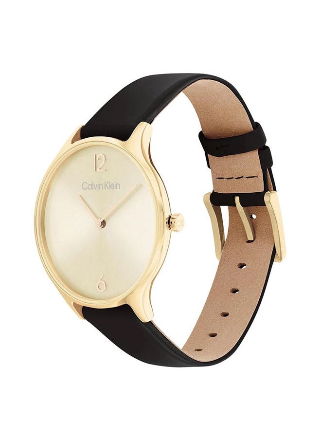 CALVIN KLEIN - Leather Analog Watch 25200008 - Image 1