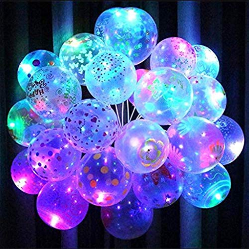 Skylofts Set of 25 LED Balloons for Party Balloons for Birthday Balloons for Decoration Party Props (Printed Balloons) - Image 1