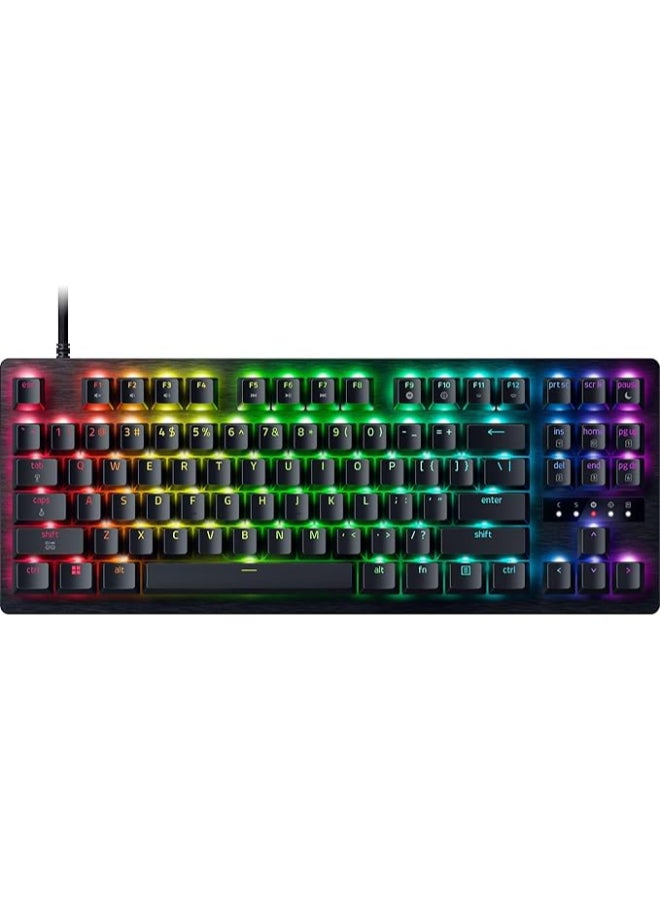 Razer BlackWidow V4 Low-Profile HyperSpeed Mechanical Gaming Keyboard, English Layout, 1000Hz Polling Rate, Chroma RGB Lighting, Razer Yellow Switch, Tri-Mode, Black | RZ03-05271500-R3M1 - Image 1