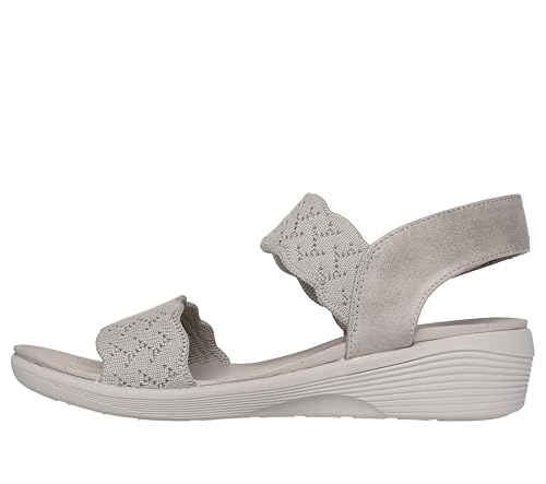 Skechers Women's ARYA - ON THE RISE medium wedge sandal, Taupe 10 M - Image 2