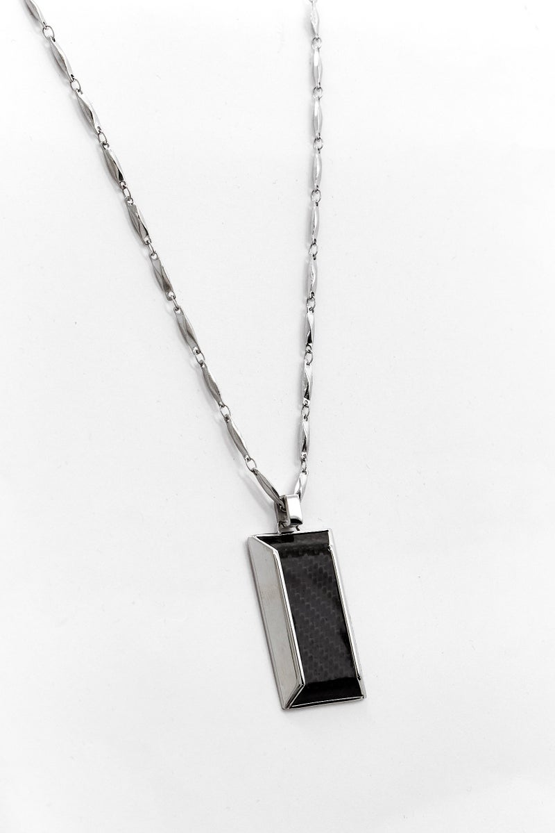 McLaren Men Ion Plated Necklace, Black  - Image 1