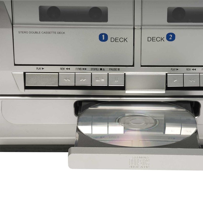 Denver DAB/DAB+ Record Player Turntable, Cassette Player, CD Player HiFi with USB Recording & Memory Card Reader - MRD-166 - Image 2