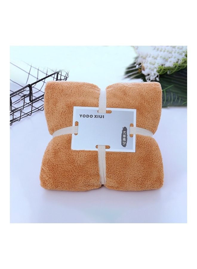 أو إي إم منشفة استحمام عجيبة وسريعة الجفاف بني 35X75سم