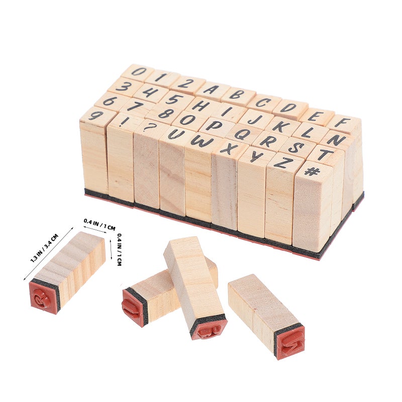 📦 أختام حروف وأرقام خشبية للأعمال الفنية بألوان متنوعة وتصميم أنيق مناسبة لمشاريع أي واي - Image 3