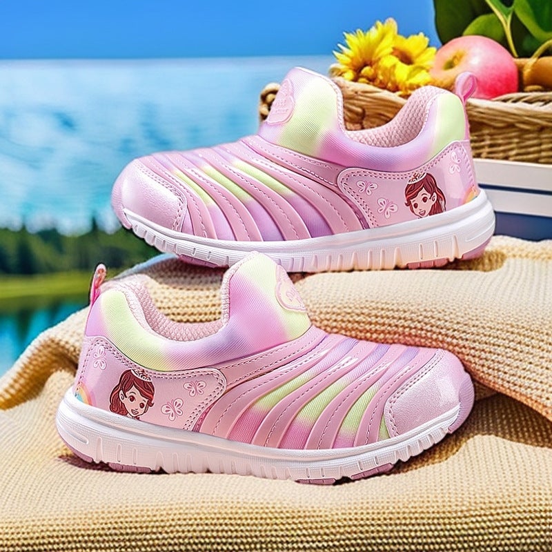 Caterpillar Children'S Shoes, Children'S Breathable Mesh Boys And Girls Baby Shoes, Small And Medium-Sized Children'S Soft-Soled Casual Sports Shoes - Image 5