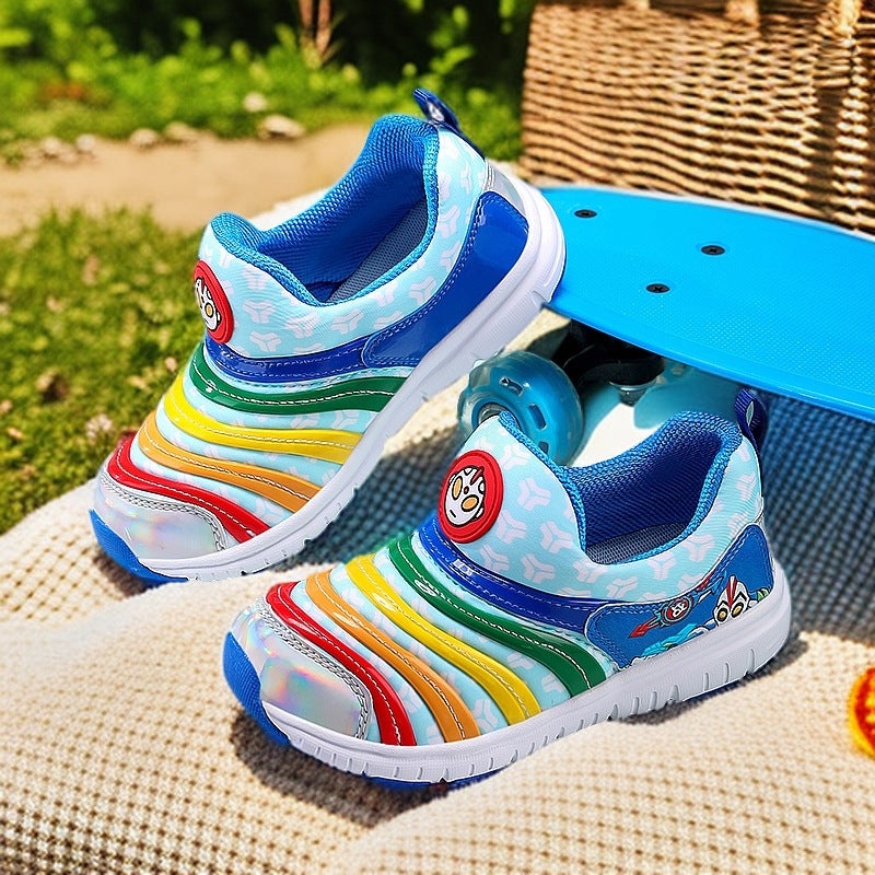 Caterpillar Children'S Shoes, Children'S Breathable Mesh Boys And Girls Baby Shoes, Small And Medium-Sized Children'S Soft-Soled Casual Sports Shoes - Image 2