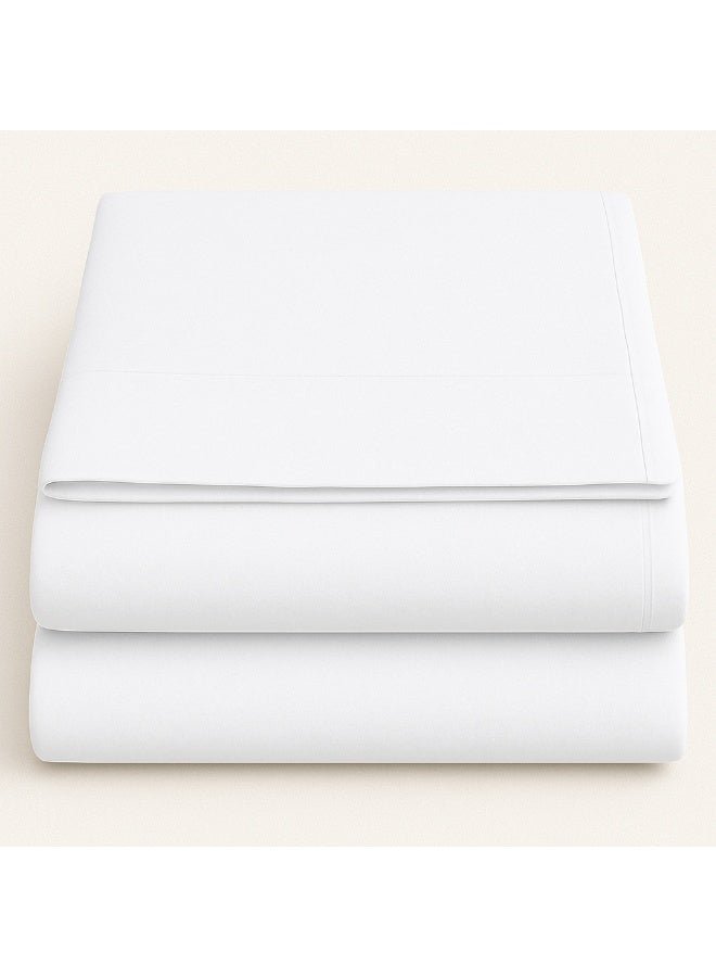 bukhamseen Atlanta Cotton Bed Sheet Set – 7 Pieces, King Size, 400 Thread Count, Removable Filling, Ultra Soft - Image 3