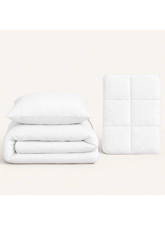 bukhamseen Atlanta Cotton Bed Sheet Set – 7 Pieces, King Size, 400 Thread Count, Removable Filling, Ultra Soft - Image 2