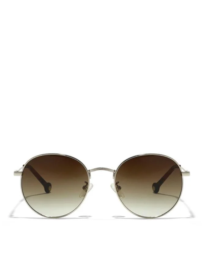 30Sundays LIMITLESS Unisex Brown Sunglasses - Frame Material: Metal - Lens Color: Brown- Frame Color: Japanese Gold - Full Rim