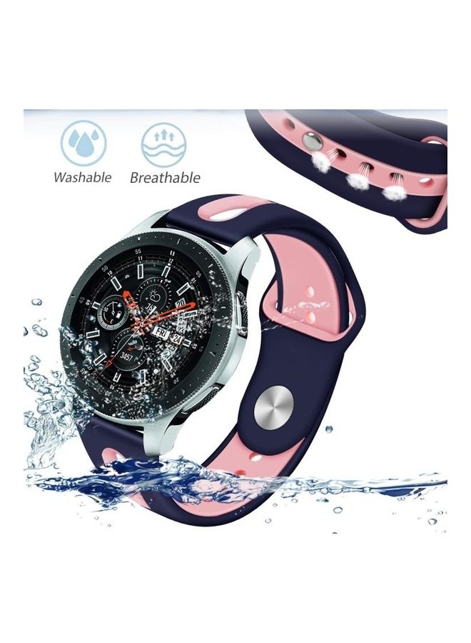 BGM Replacement Strap for Samsung Galaxy Watch 46mm Blue/Pink - Image 3