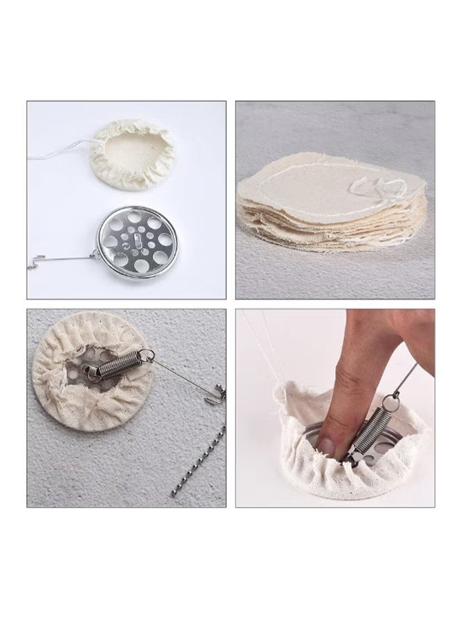 YJ Coffee & Tea Siphon Replacement Filter Cloth Set of 10 Coffee Ground Filter Cloth - Image 4
