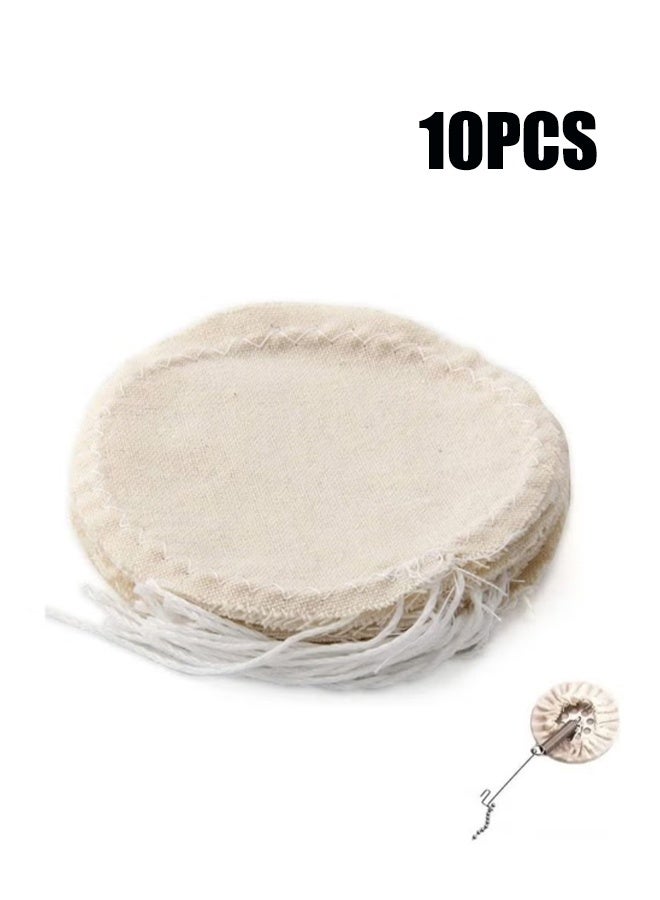 YJ Coffee & Tea Siphon Replacement Filter Cloth Set of 10 Coffee Ground Filter Cloth - Image 1