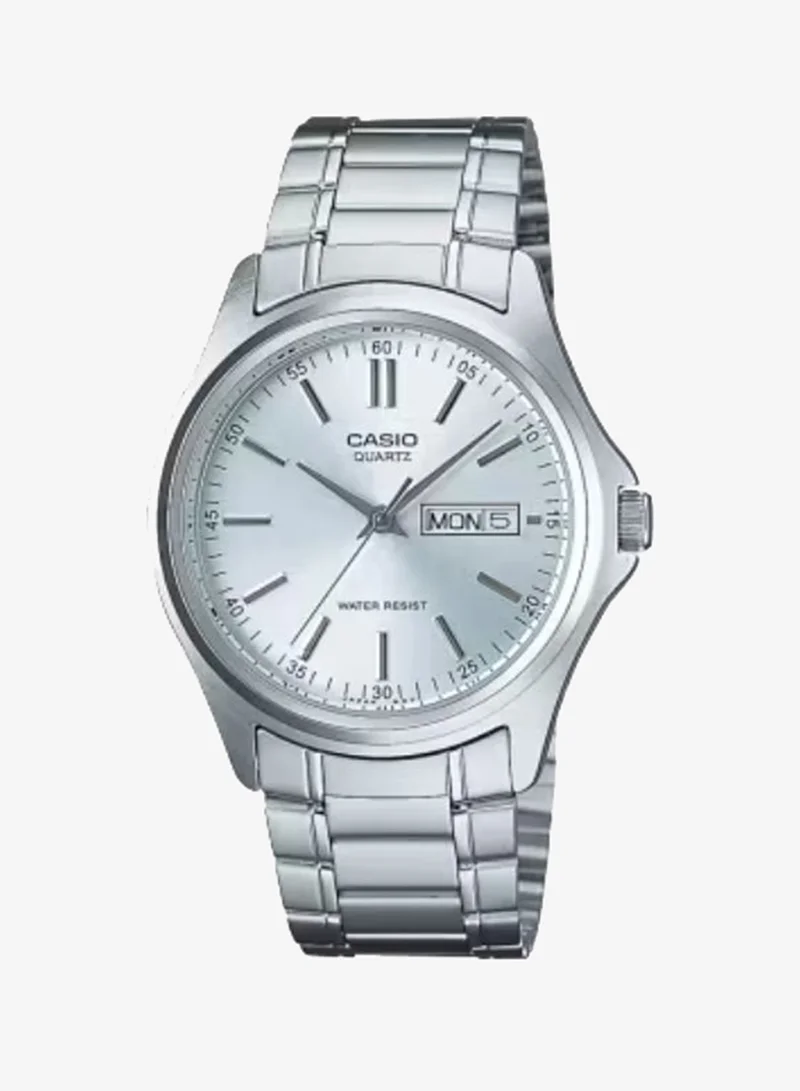 كاسيو Men's Analog Display Watch With Silver Stainless Steel Strap - MTP-1239D-7A