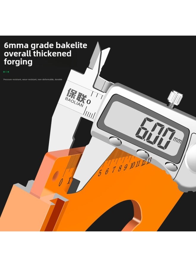 Bakelite Triangle Woodworking Special Straight Angle Ruler High Precision Angle Ruler Crank Triangle Plate 90 Degrees Generous Ruler Mountain Ruler-Model:Chainsaw Board ]  - Image 3